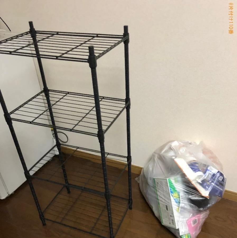 【下関市梶栗町】シングルベッドマットレス、洗濯物干し等の回収