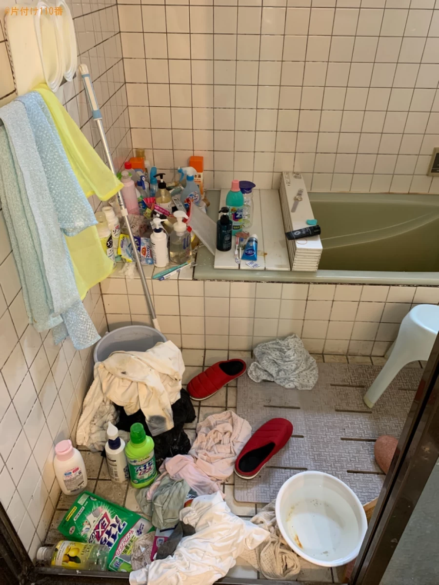 【宇部市】部屋の掃除と水回りにあるゴミの片付け・処分ご依頼