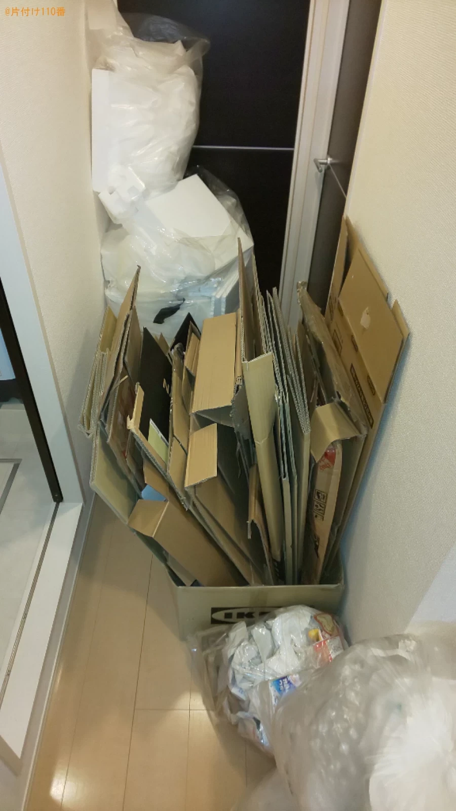 【守口市大日町】発泡スチロール、可燃ゴミ、段ボール等の回収・処分