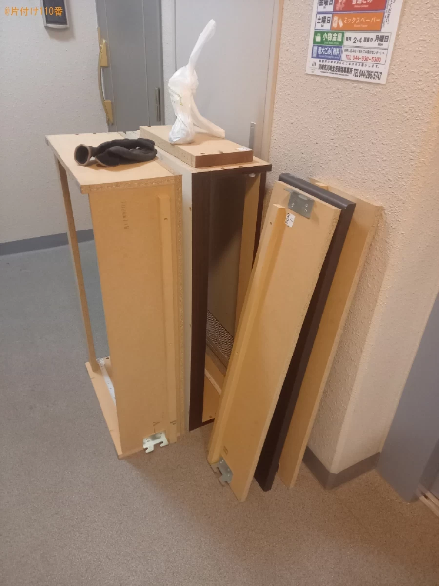 【川崎市川崎区】シングルベッド、電子レンジ、扇風機の回収・処分