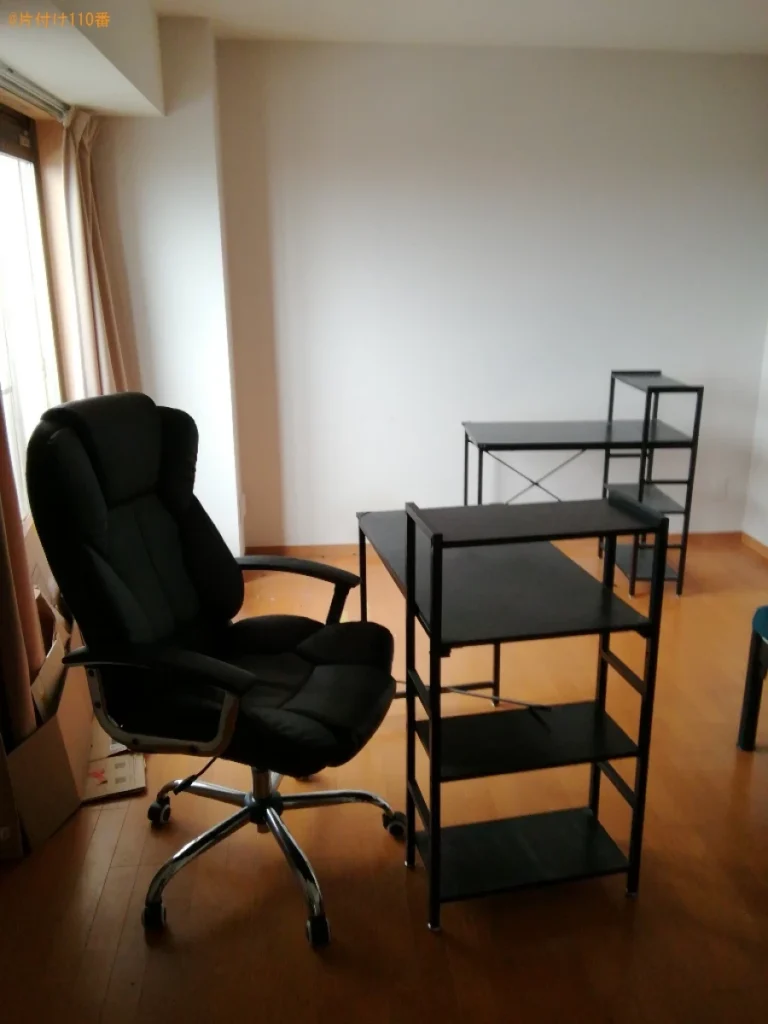 【富山市東石金町】PCデスク、椅子の回収・処分ご依頼　お客様の声