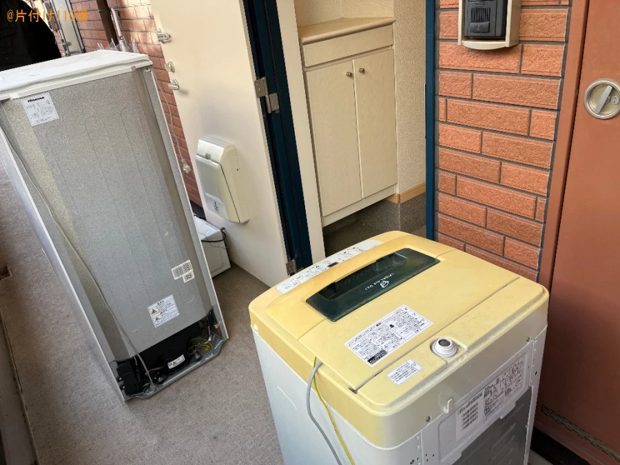 【京都市北区】シングルベッドマットレス、冷蔵庫、洗濯機等の回収