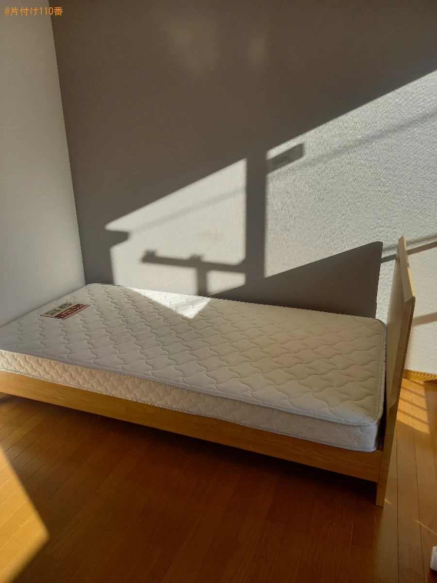 【中野区】マットレス付きシングルベッドの回収・処分ご依頼