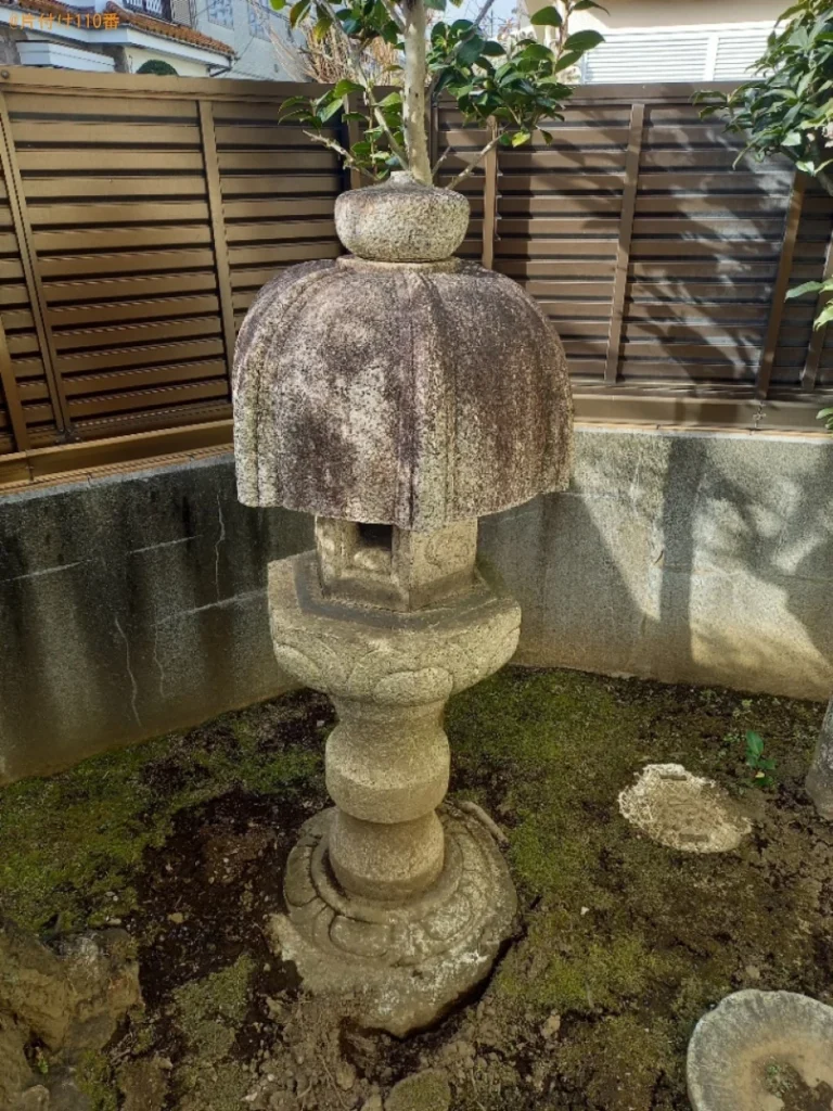 【練馬区】灯篭の回収・処分ご依頼　お客様の声