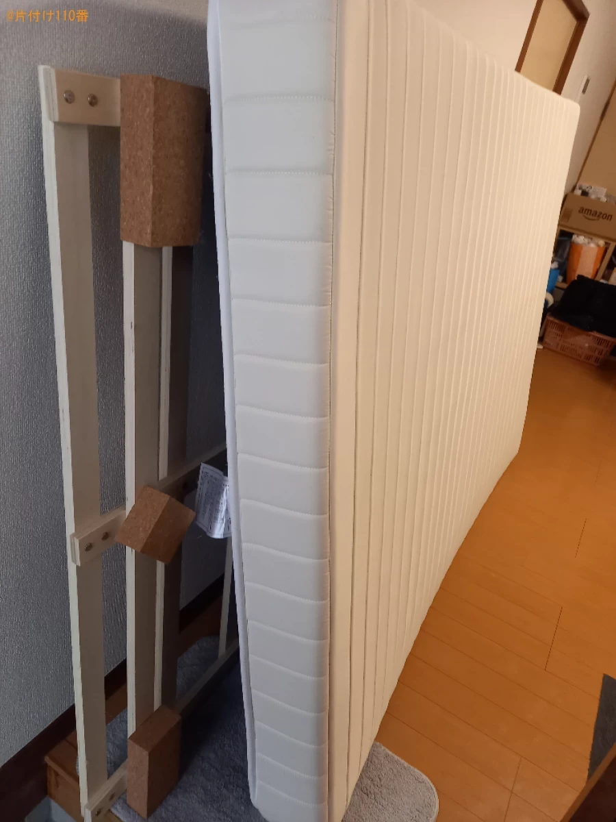 【川口市】マットレス付きダブルベッドの回収・処分ご依頼