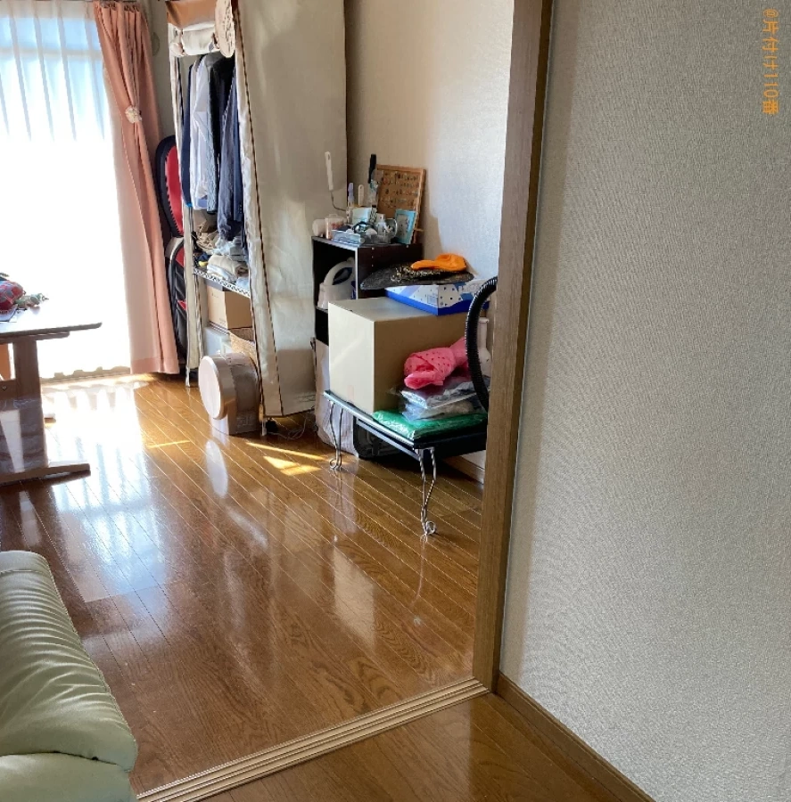 【大分市】マットレス付きセミダブルベッドの回収・処分ご依頼