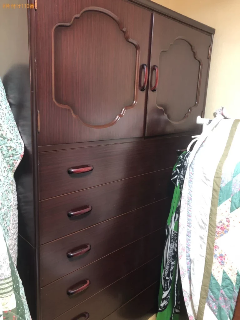 【北九州市戸畑区】婚礼タンス、鏡台の回収・処分ご依頼　お客様の声