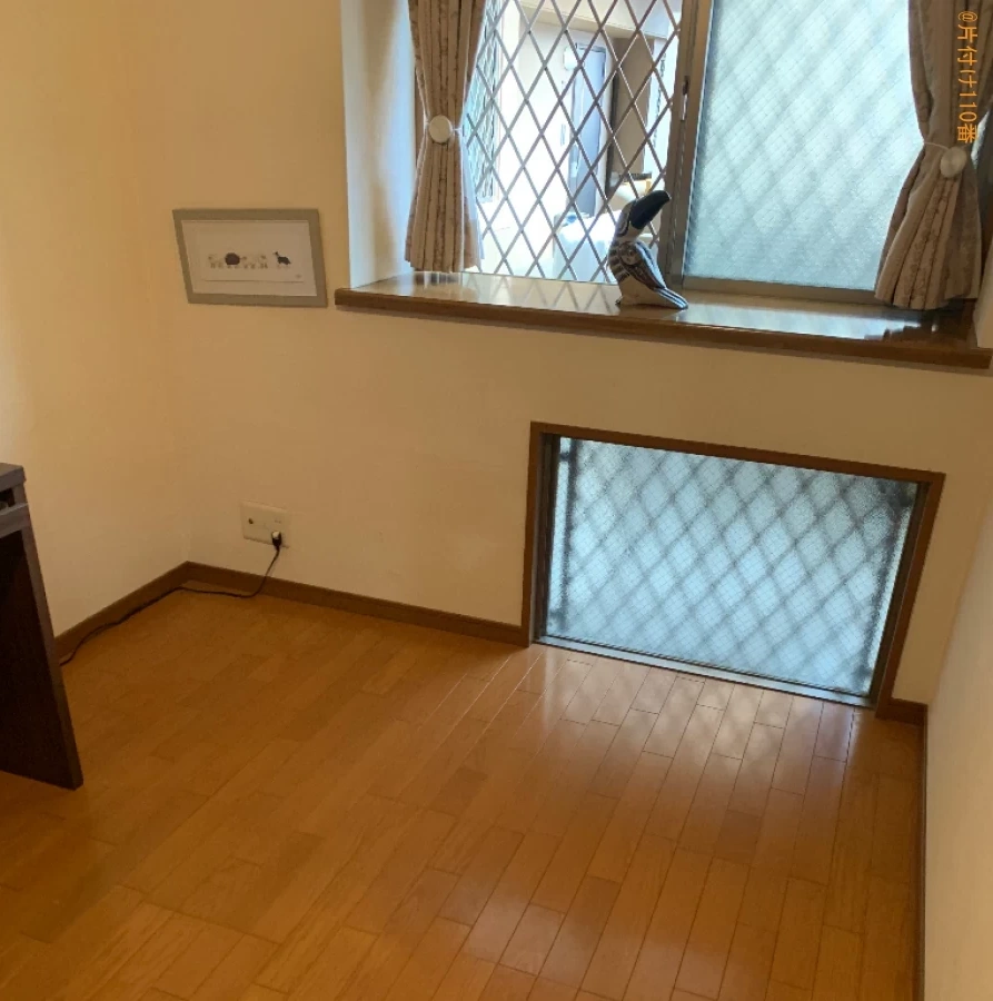 【福岡市早良区】マットレス付きシングルベッド、ラック等の回収