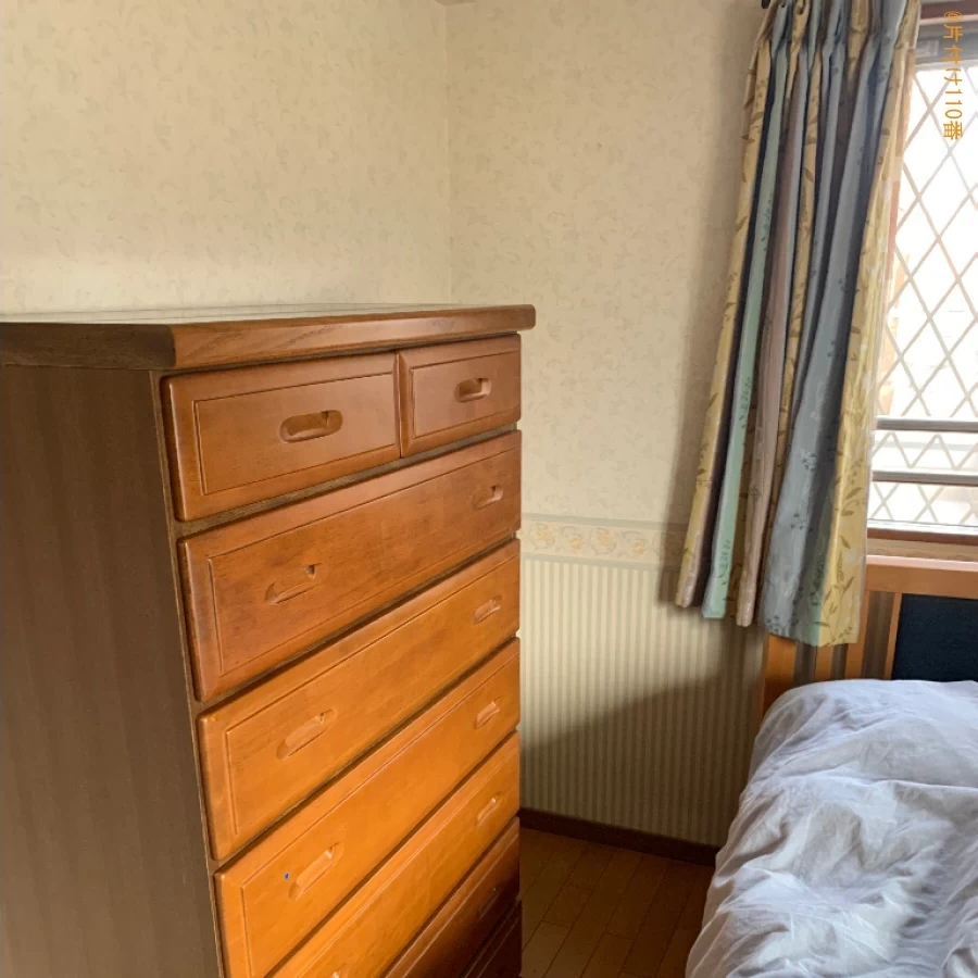 【福岡市早良区】マットレス付きシングルベッド、ラック等の回収