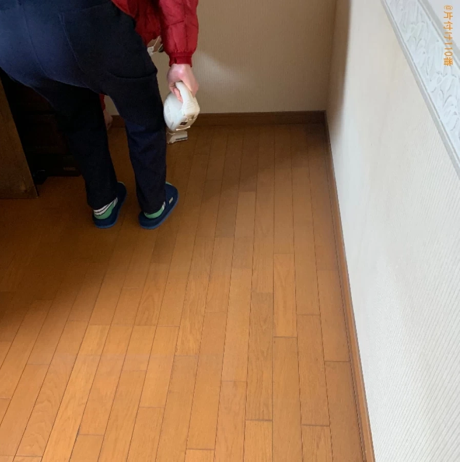 【福岡市早良区】マットレス付きシングルベッド、ラック等の回収