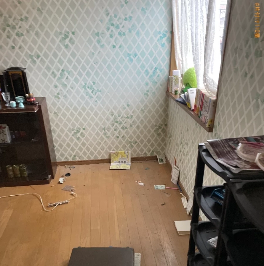 【大津市】マットレス付きシングルベッド、布団、掃除機等の回収