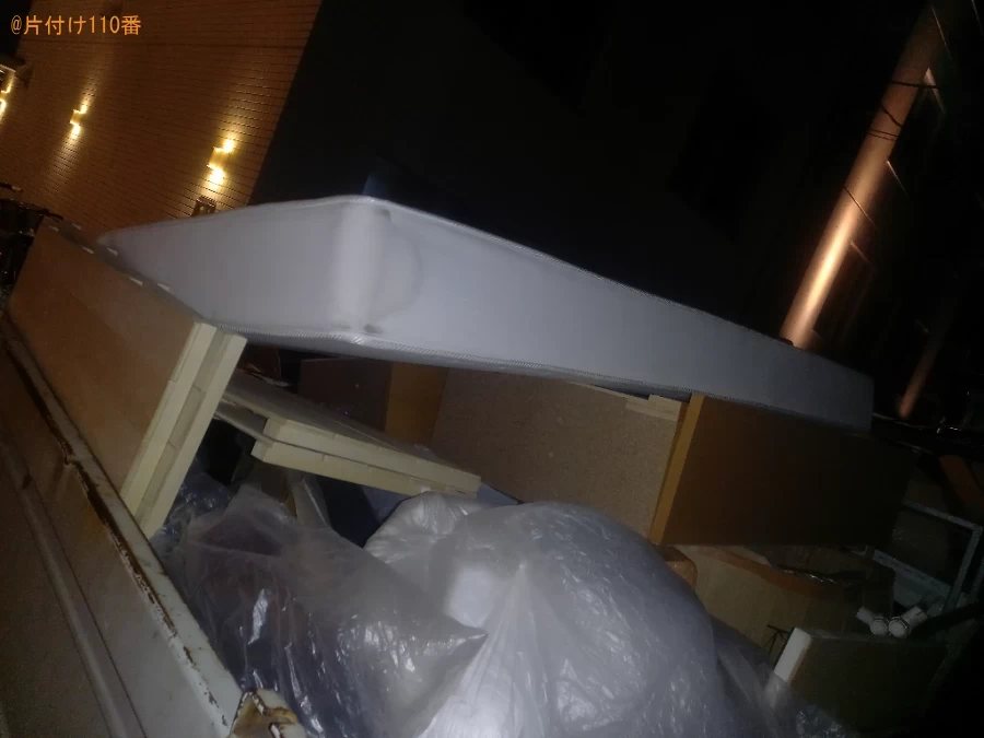 【世田谷区】マットレス付きシングルベッドの回収・処分ご依頼