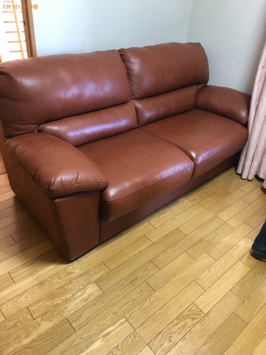 【北九州市門司区】二人掛けソファー、冷蔵庫の回収・処分ご依頼