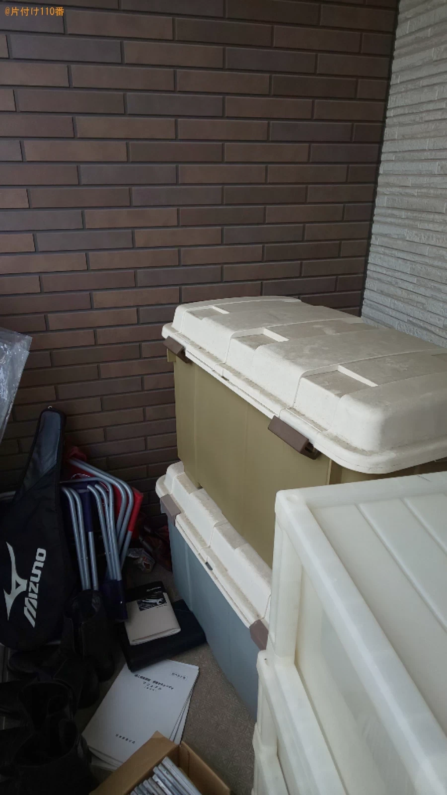 【堺市中区】二人掛けソファー、ガラスケース、収納ボックス等の回収