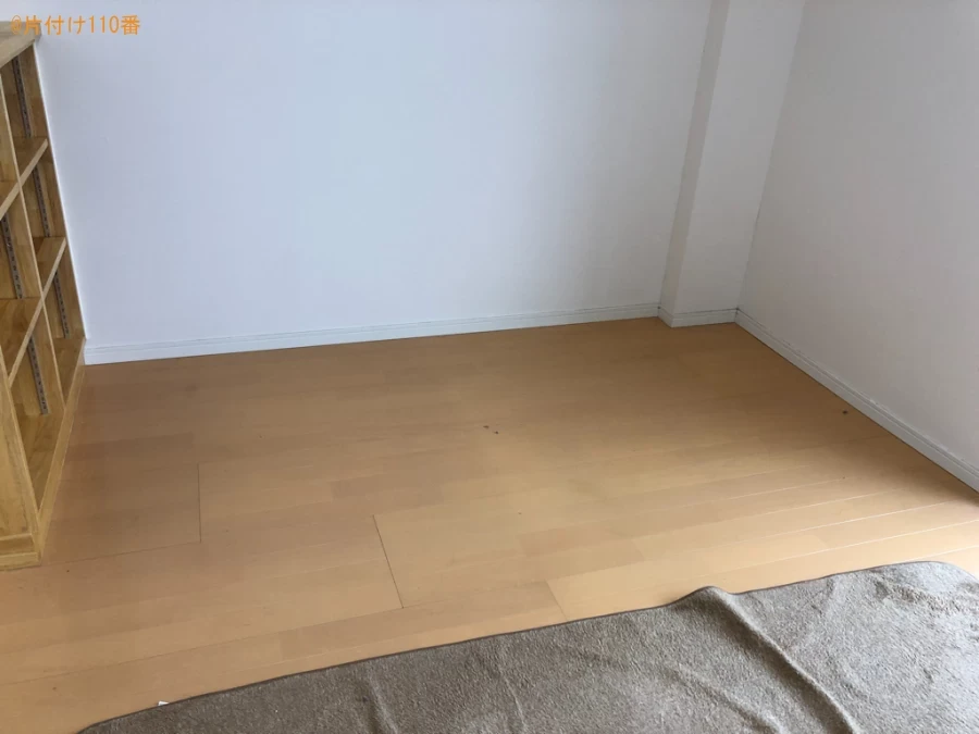 【倉敷市】マットレス付きシングルベッド、座椅子、扇風機等の回収