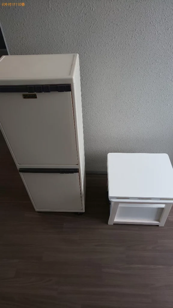 【大阪市浪速区】折り畳みローテーブル、ゴミ箱の回収・処分ご依頼