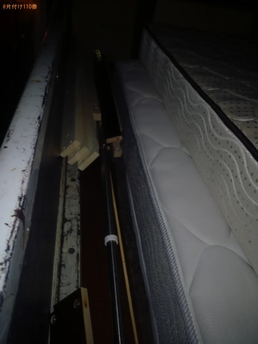 【船橋市湊町】マットレス付きセミダブルベッドの回収・処分ご依頼