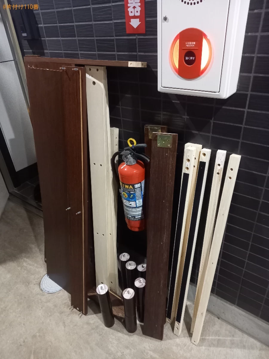 【船橋市湊町】マットレス付きセミダブルベッドの回収・処分ご依頼