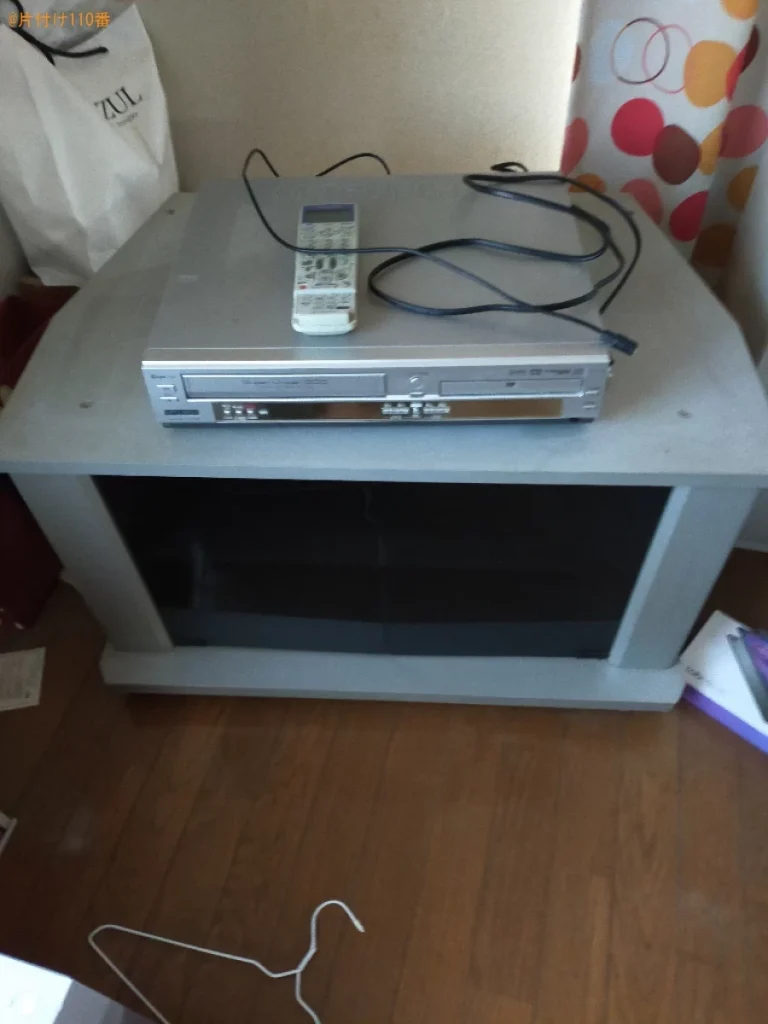 【倉敷市】テレビ台、マットレス付きシングルベッド等の回収・処分