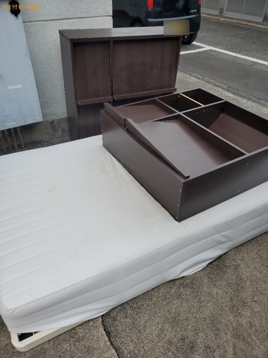 【岡山市中区】セミダブルマットレス、タンスの回収・処分ご依頼