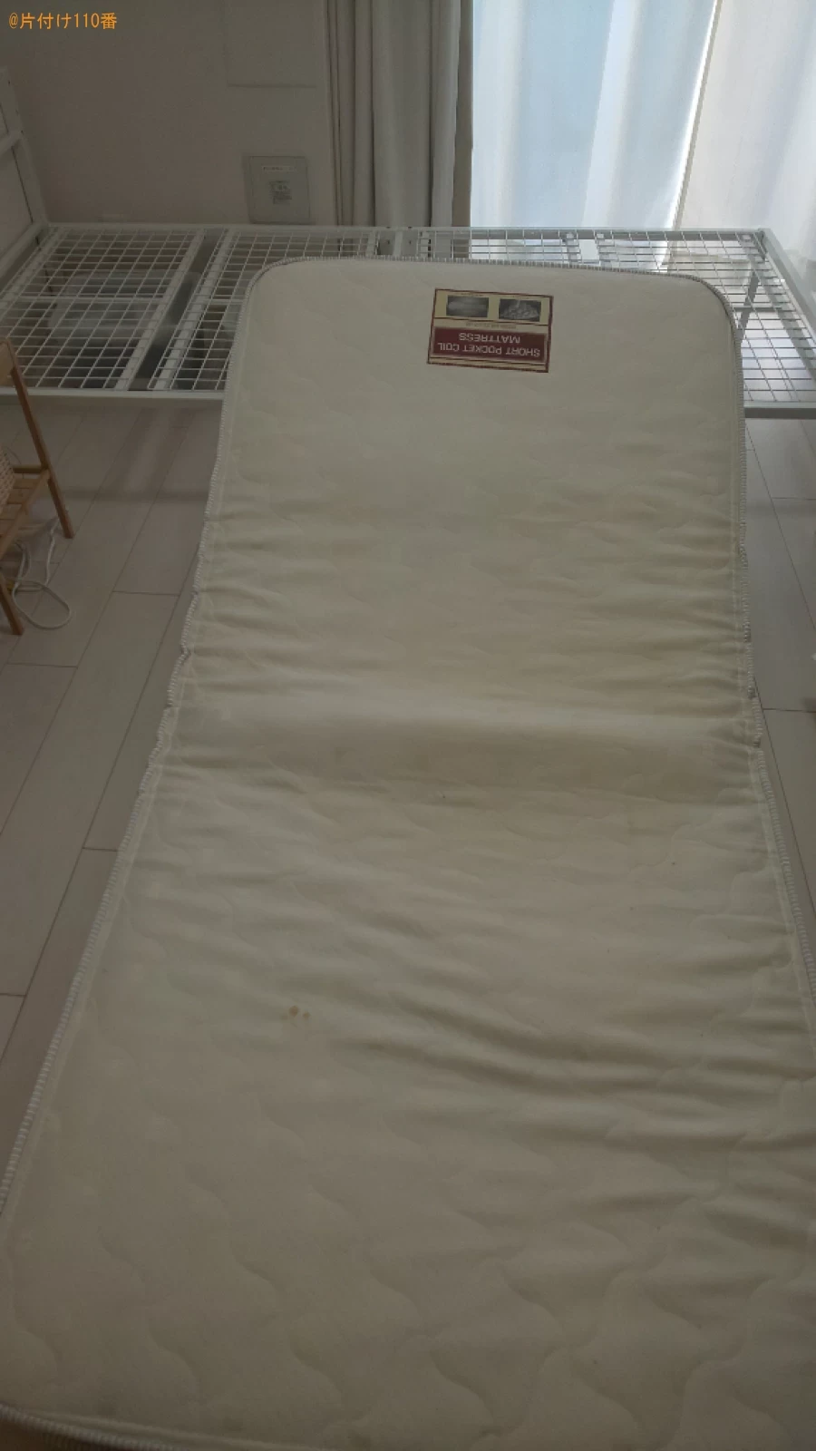 【大阪市東成区】マットレス付きシングルベッドの回収・処分ご依頼