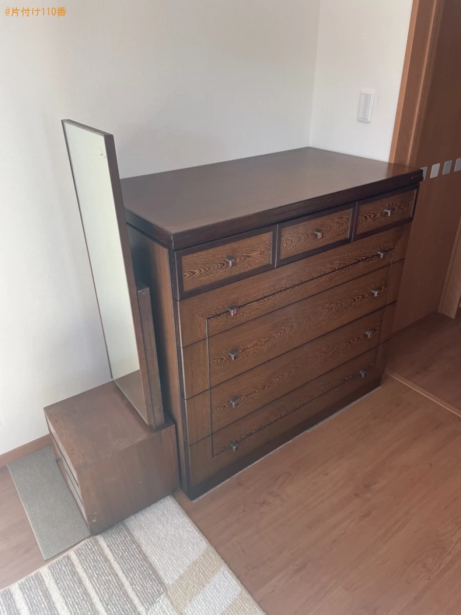 【大津市】婚礼タンス、テレビ台、鏡台、すのこ、棚板等の回収・処分