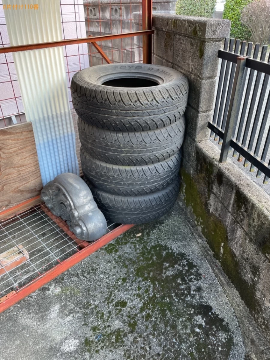【草津市】自動車タイヤの回収・処分ご依頼　お客様の声