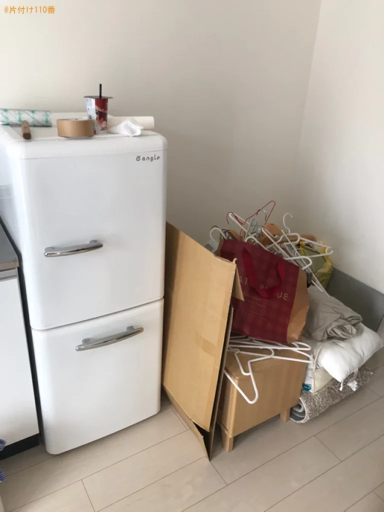 【京都市南区】マットレス付きシングルベッド等の回収と荷物の運搬