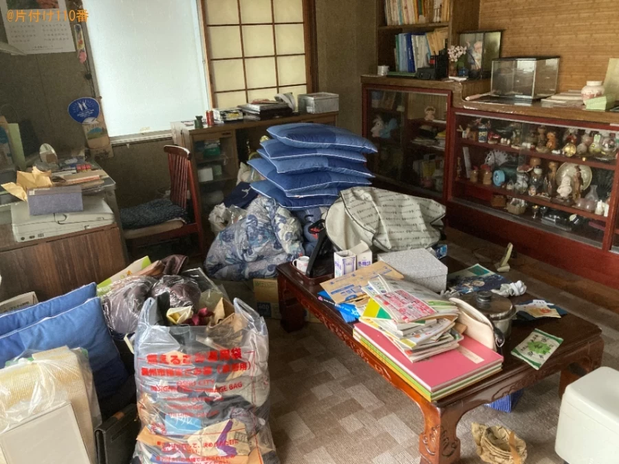 【奥州市】家財一式（食器棚、ダイニングテーブル、テレビ等）の回収