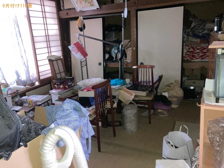【奥州市】家財一式（食器棚、ダイニングテーブル、テレビ等）の回収