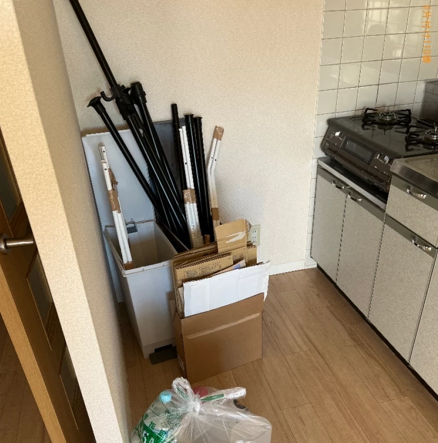 【京都市伏見区】食器棚、段ボール、ゴミ箱等の回収・処分ご依頼
