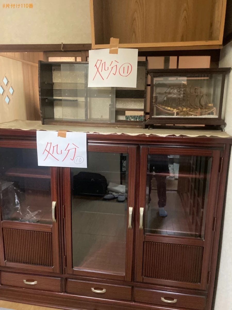 【京都郡苅田町】仏壇、タンス、食器棚、二段ベッド、衣類等の回収