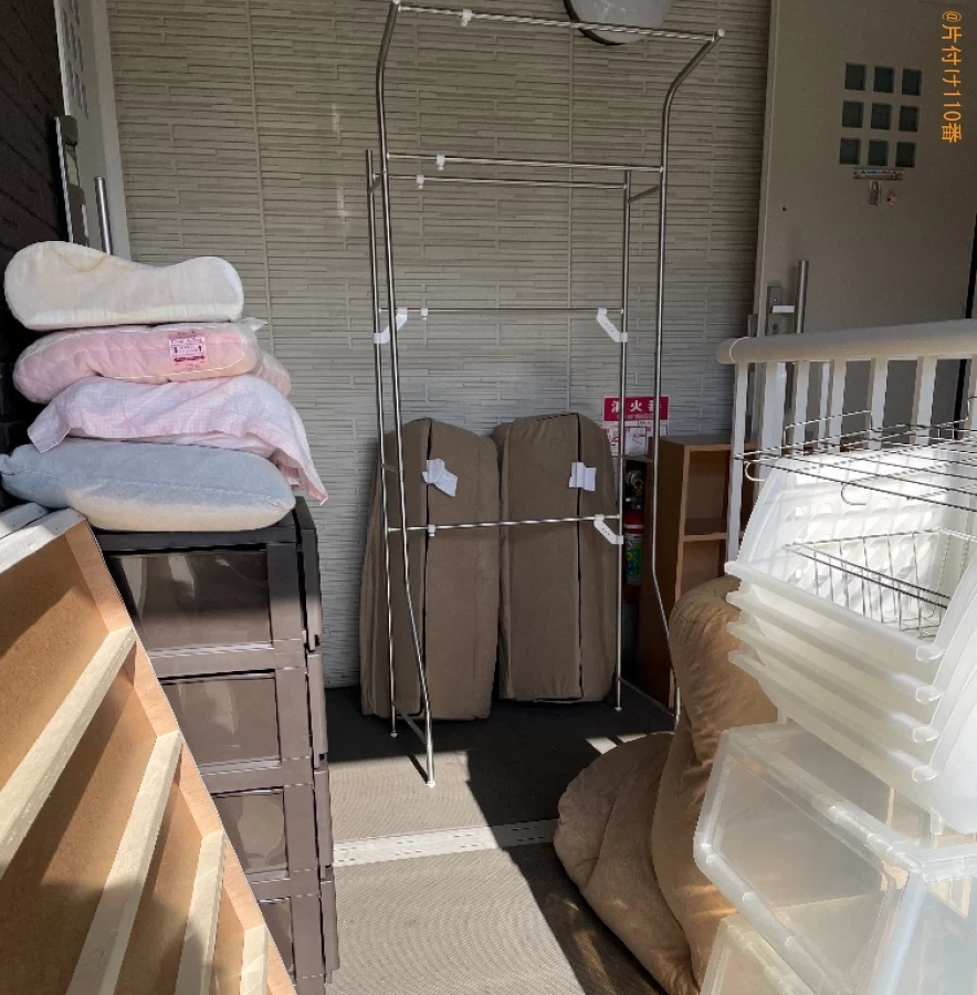 【亀岡市安町】クイーンベッド、カーペット、カラーボックス等の回収