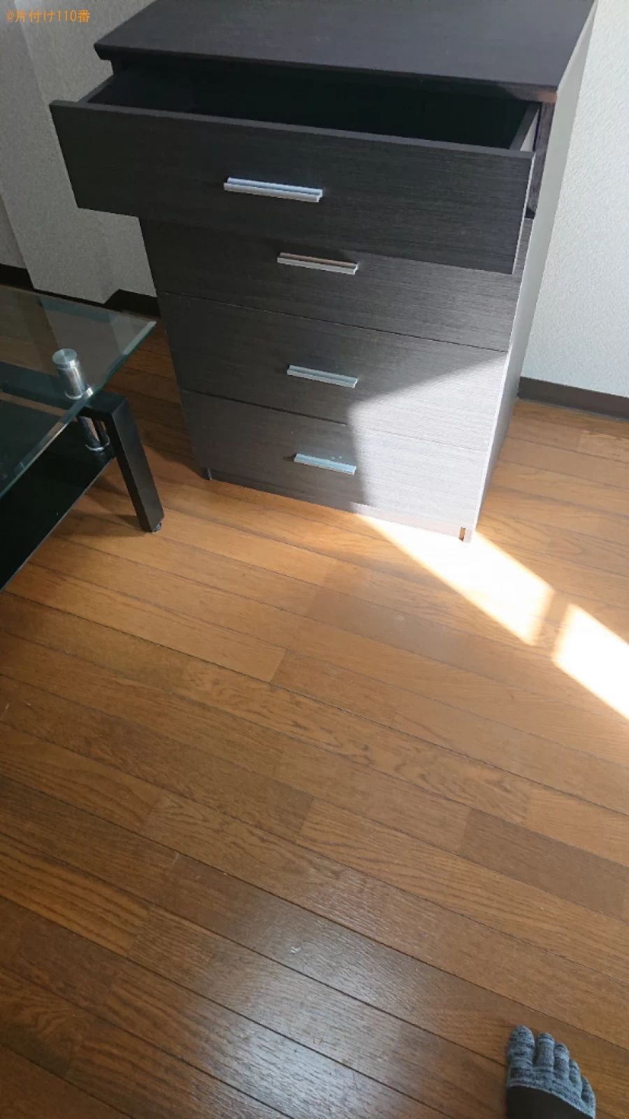 【交野市】シングルベッド、冷蔵庫、洗濯機、カラーボックス等の回収