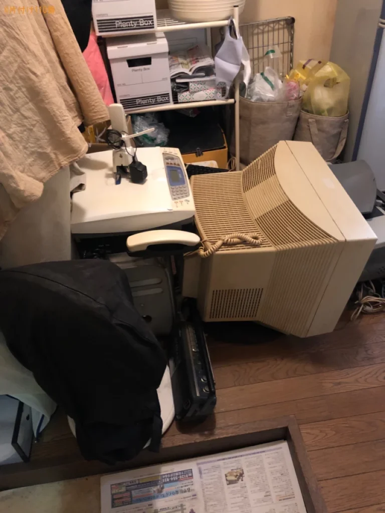 【京都市下京区】デスクトップパソコン、スキャナー、電話等の回収
