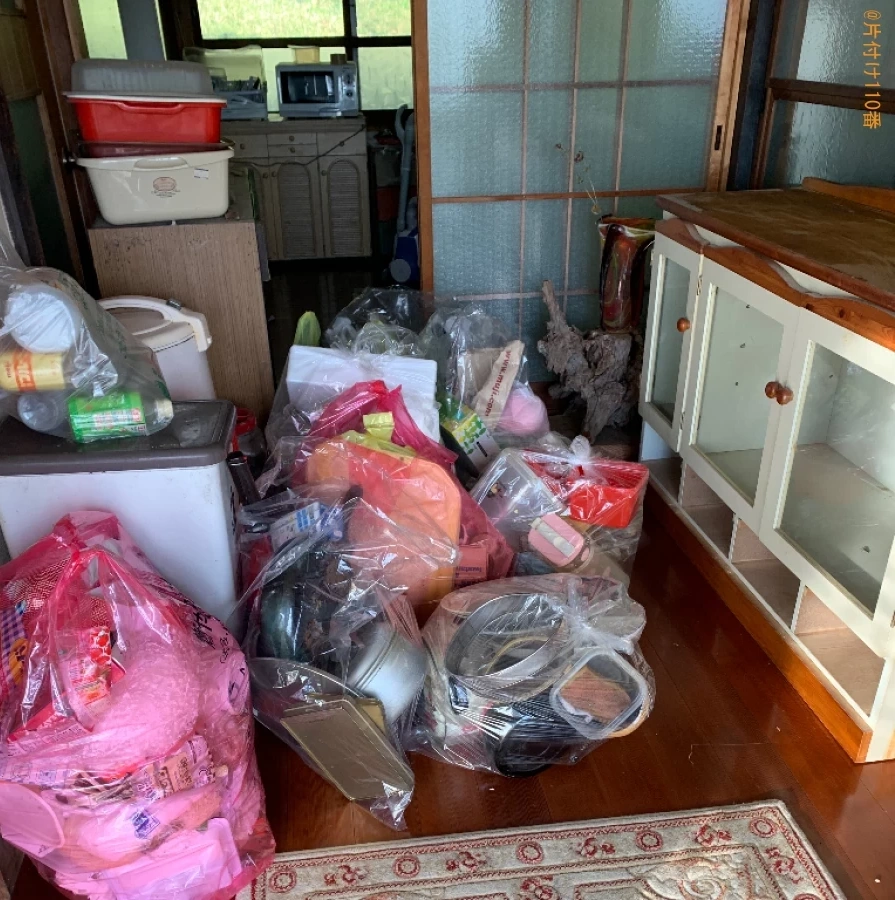 【下関市豊浦町】食器棚、炊飯器、本棚、一般ごみ等の回収・処分