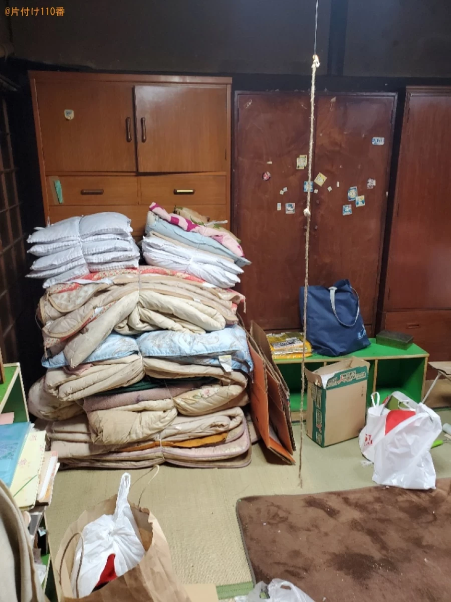 【岡山市北区】婚礼タンス、タンス、布団、衣類等の回収・処分ご依頼