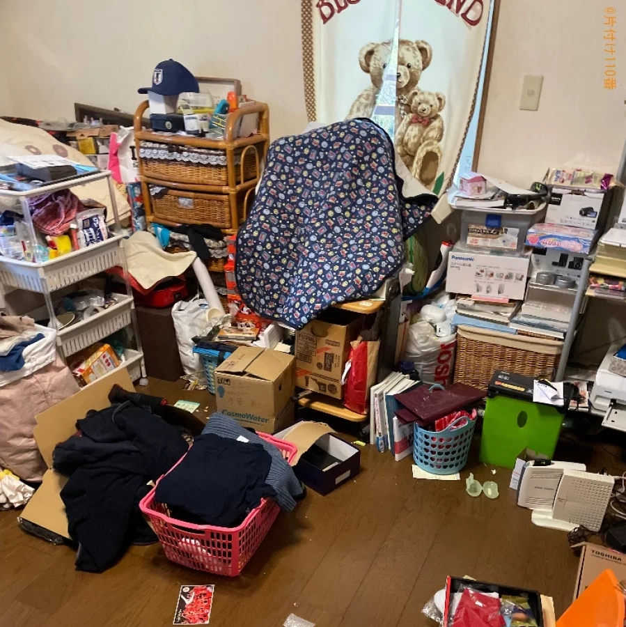 【高島市】洋間8畳の整理整頓、片付け、不用品回収ご依頼