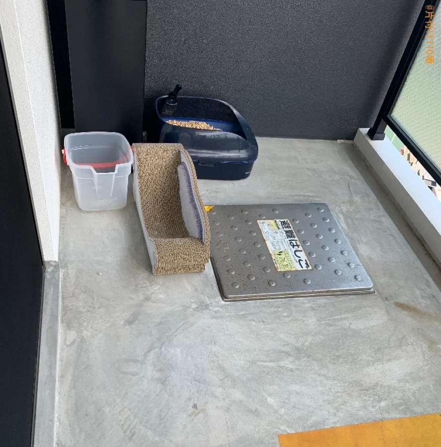 【福岡市中央区】猫用ゲージ、キャットタワー、送風機の回収・処分