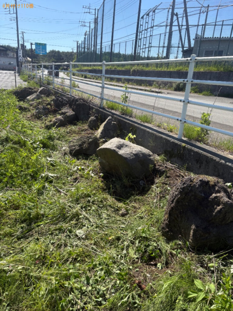 【南都留郡富士河口湖町】庭石の回収・処分ご依頼　お客様の声