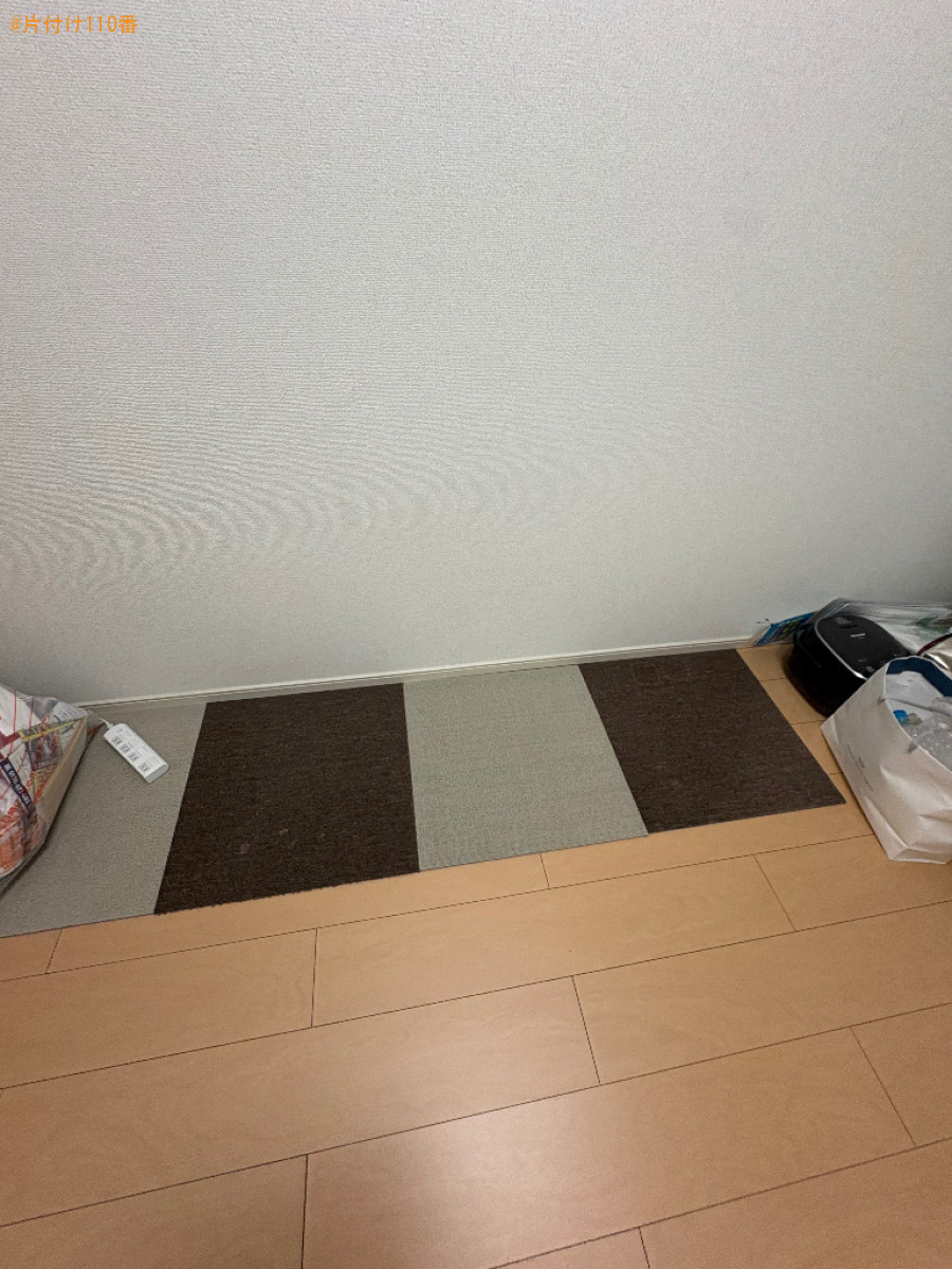 【甲斐市】マットレス付きシングルベッド、こたつ、棚、布団等の回収