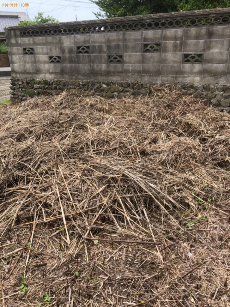 【今治市】畑の草刈りで出た草の回収・処分ご依頼　お客様の声