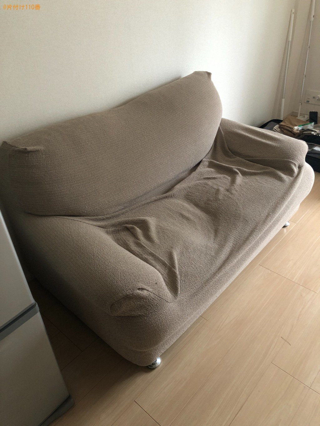 【佐賀市】マットレス付きシングルベッド、スタンドミラー等の回収