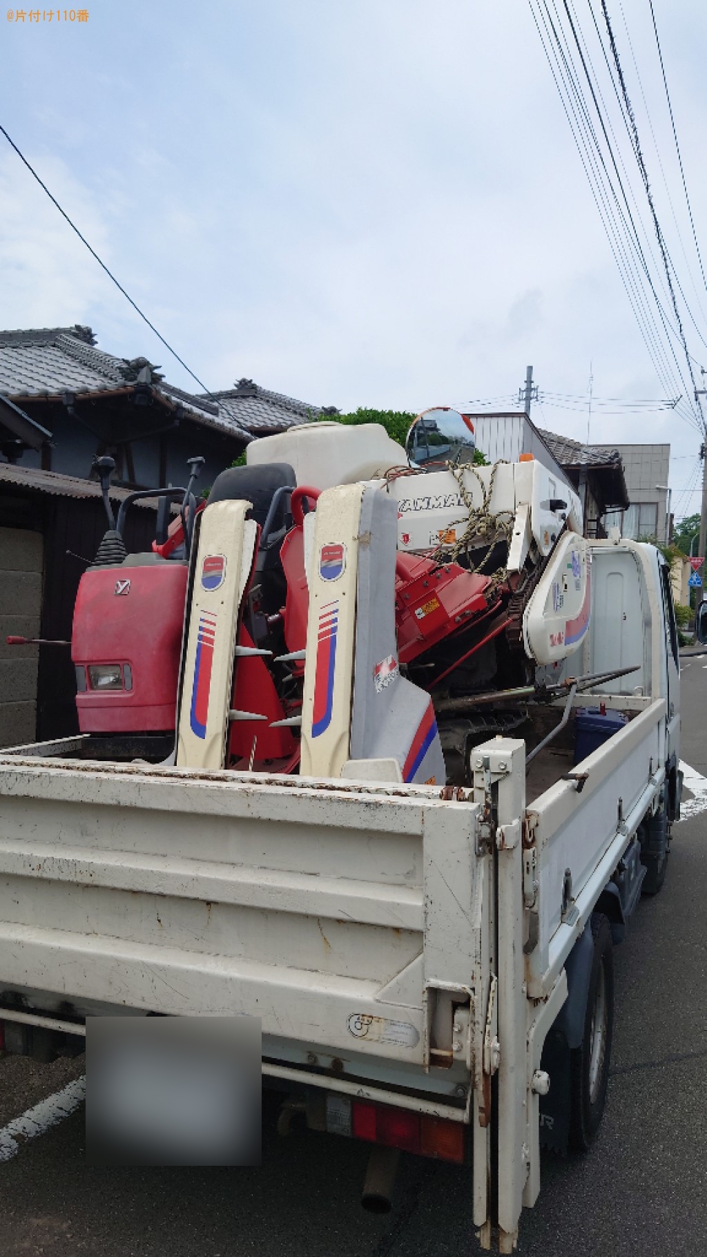 【松山市】コンバイン、田植え機の回収・処分ご依頼　お客様の声