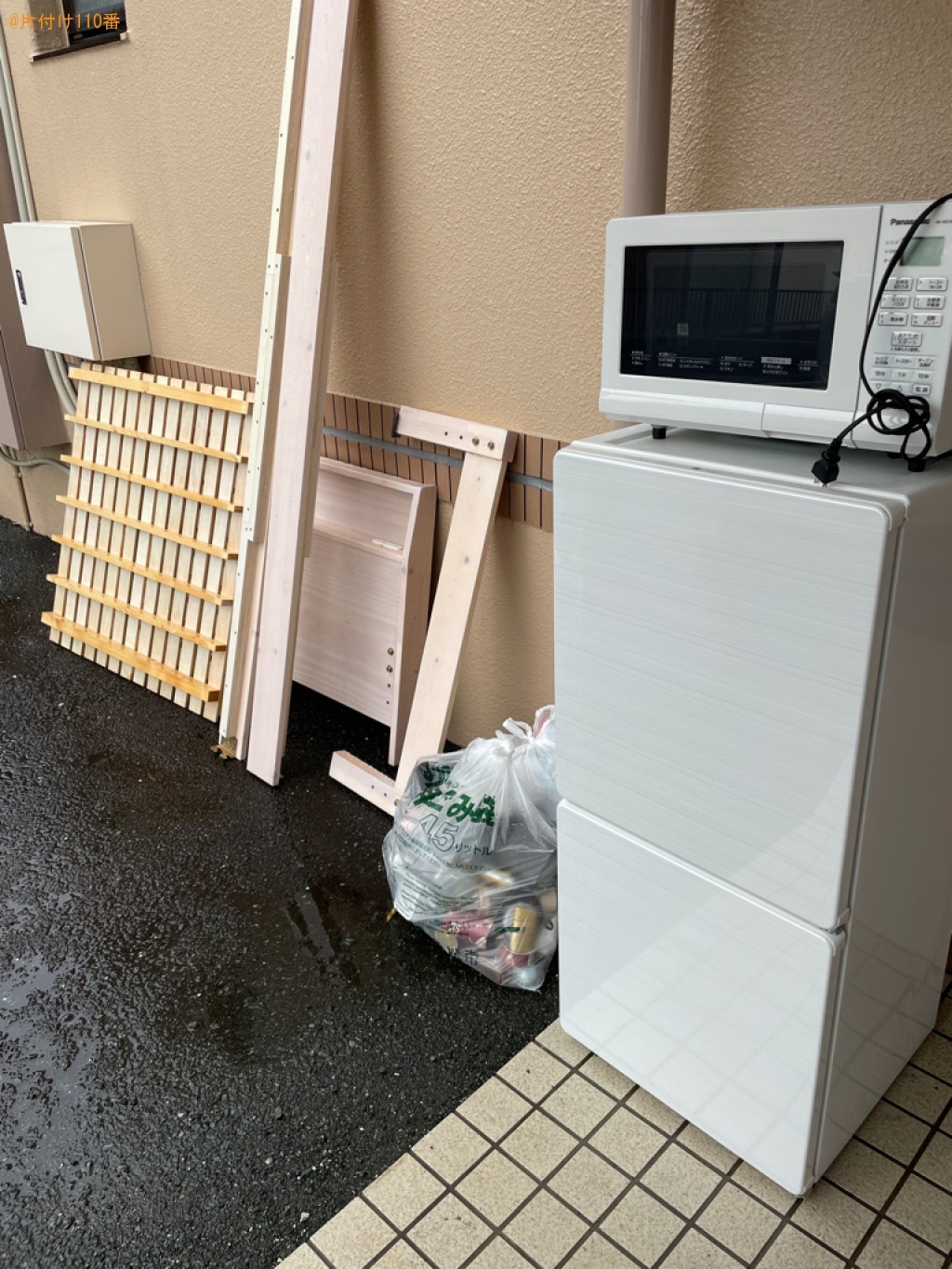 【浜松市北区】冷蔵庫、シングルベッド、電子レンジ等の回収・処分