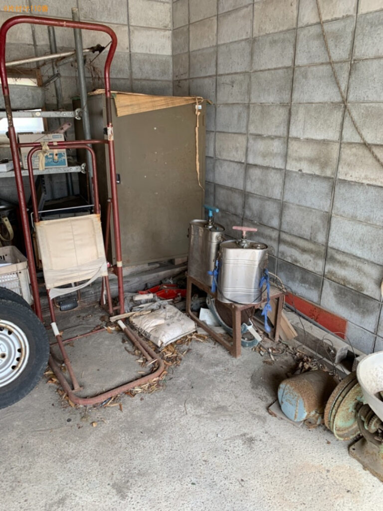 【東伯郡琴浦町】ぶら下がり健康器、鉄パイプ、ベッド等の回収・処分