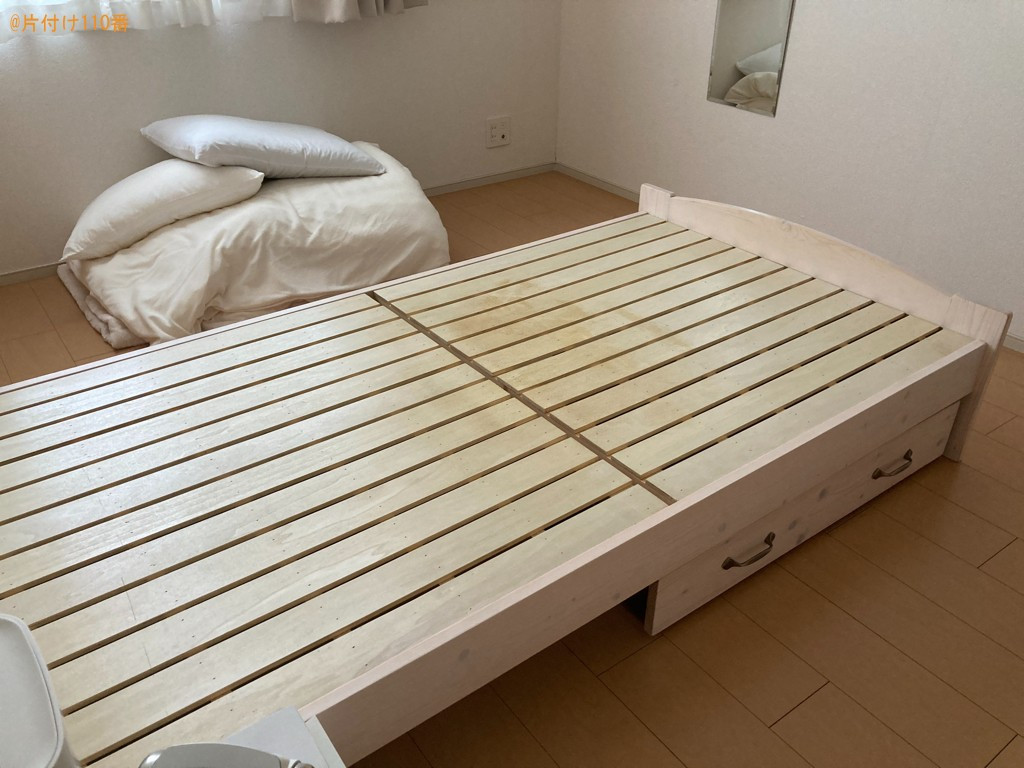 【一関市】椅子、マットレス付きシングルベッド、テーブル等の回収