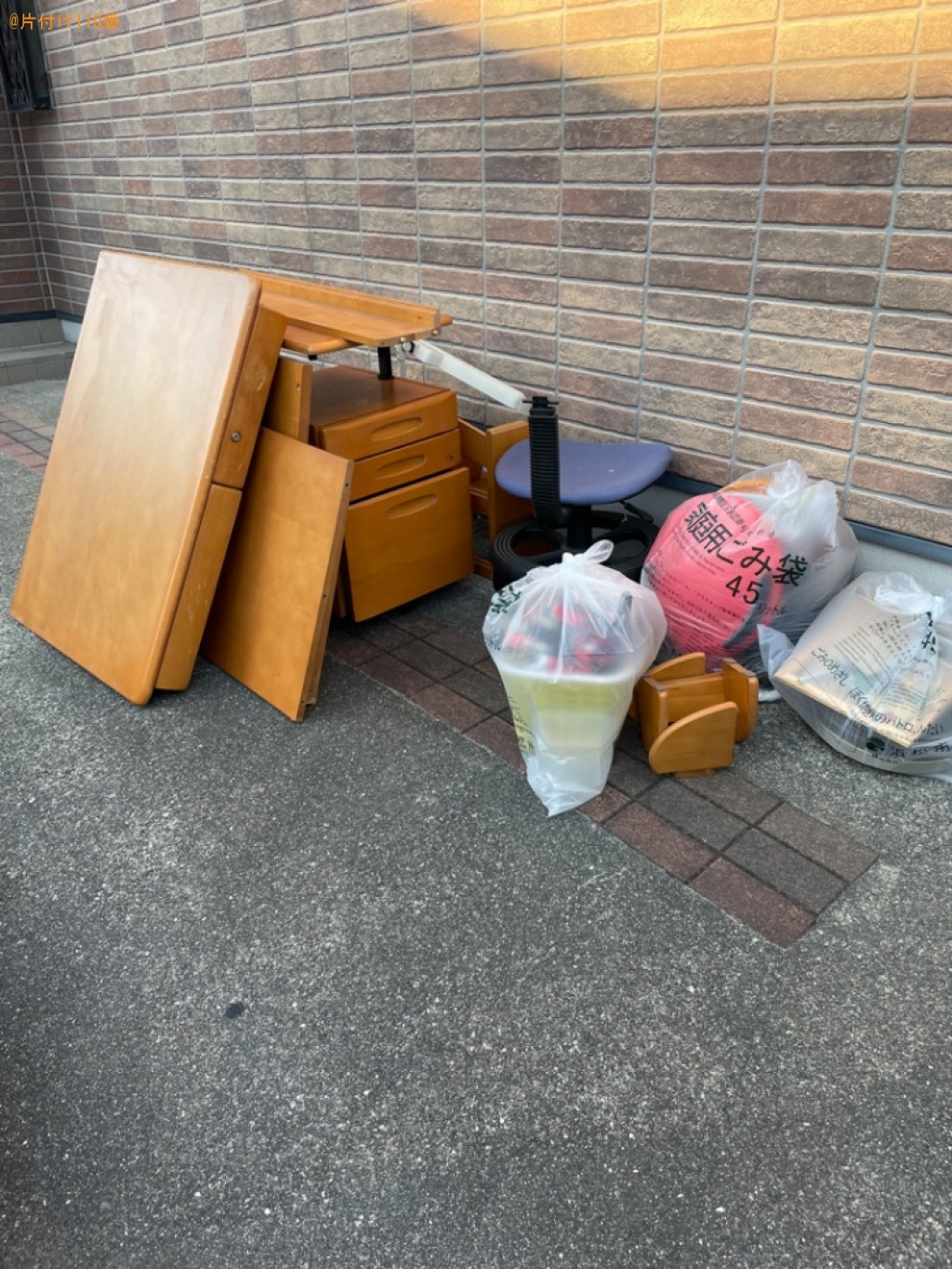【浜松市東区】学習机、椅子等の回収・処分ご依頼　お客様の声