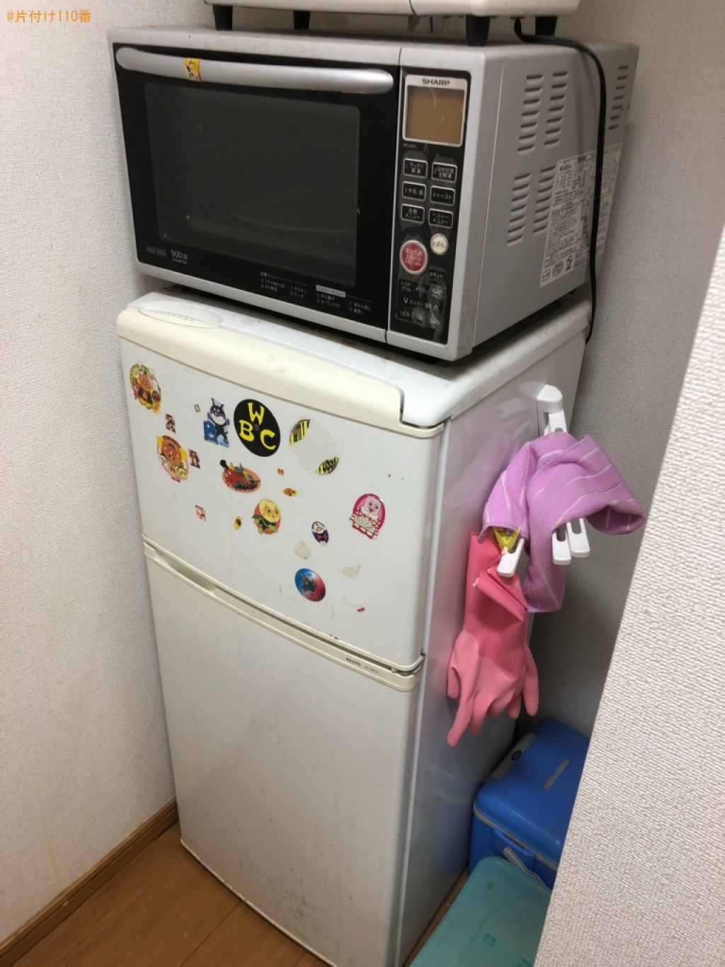 【松山市】電子レンジ、冷蔵庫、食器棚、ソファー、机等の回収・処分