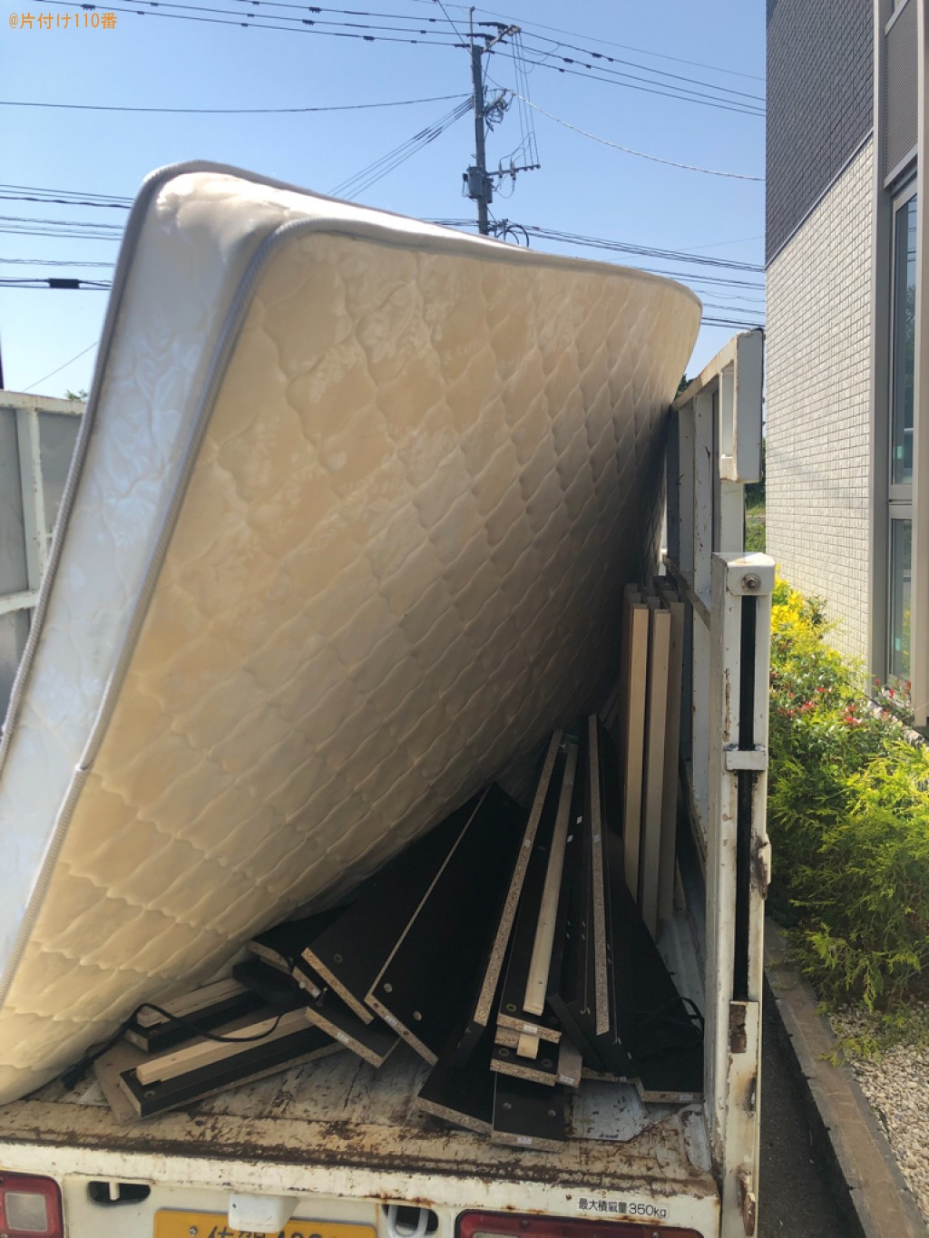 【神埼市神埼町】マットレス付きシングルベッド等の回収・処分ご依頼